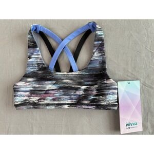 Ivivva Lululemon Complete Focus Bra Size 8 Reversible‎ Strappy Athletic Top